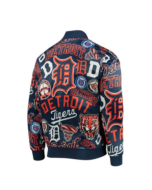 Mens Pro Standard Navy Detroit Tigers All Print Jacket 1