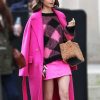 Emily In Paris Lily Collins Pink Trench Coat