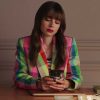 Emily In Paris S03 Emily Cooper Rainbow Pastel Blazer 1