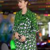 Emily in Paris S03 Lily Collins Green Printed Coat