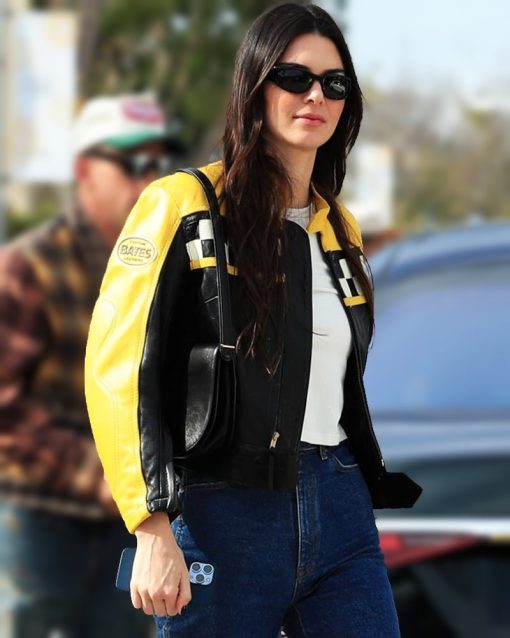 Aspen Trip 2023 Kendall Jenner Leather Jacket 2