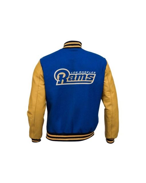 Men NFL Los Angeles Rams Varsity Jacket 2