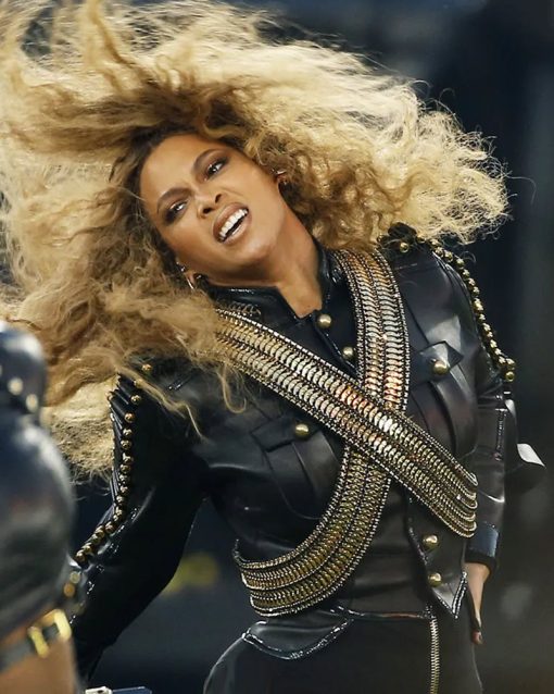 Pepsi Super Bowl 50 Halftime Show Beyonce Leather Jacket 4