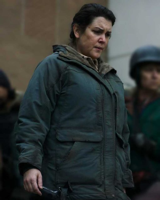 The Last of Us 2023 Melanie Lynskey Blue Hooded Jacket