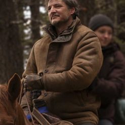 The Last of Us 2023 Pedro Pascal Brown Leather Jacket