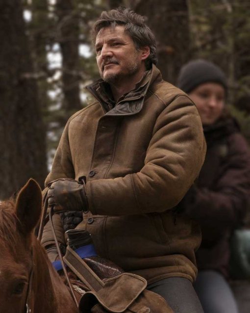 The Last of Us 2023 Pedro Pascal Brown Leather Jacket