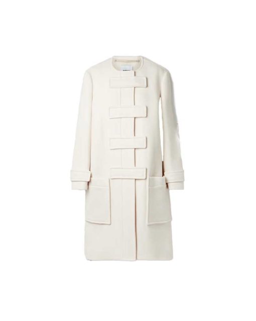 You S04 Charlotte Ritchie White Wool Coat