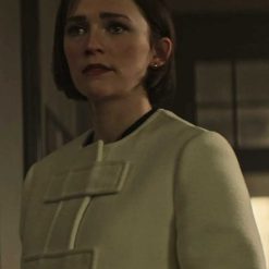 You S04 Charlotte Ritchie White Wool Coat 1
