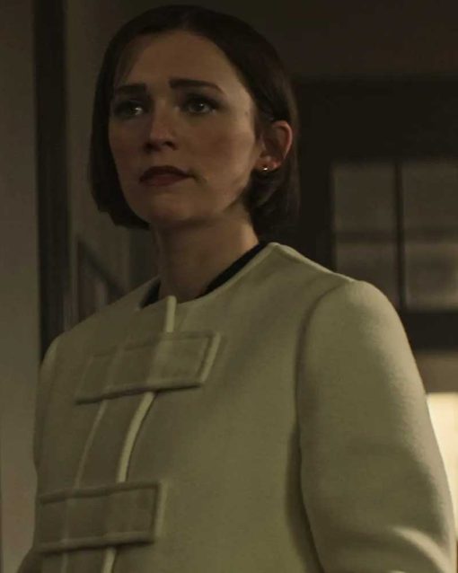 You S04 Charlotte Ritchie White Wool Coat 1