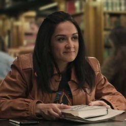 You S04 Nadia Brown Leather Jacket
