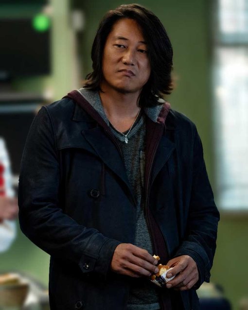 Fast X 2023 Sung Kang Black Leather Coat