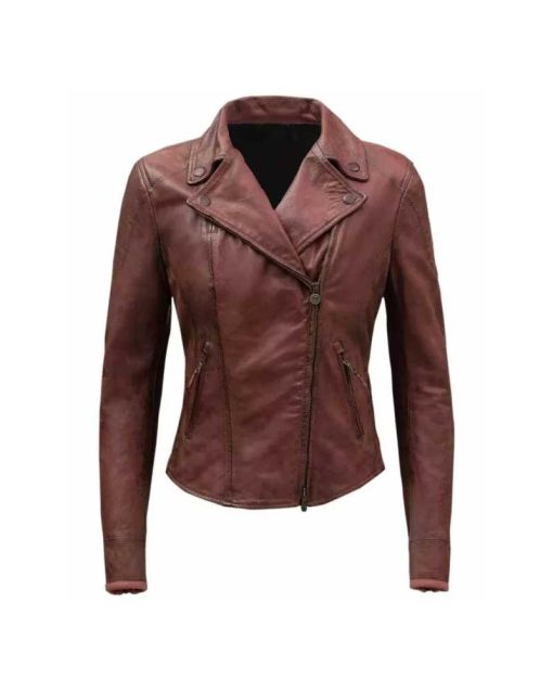 The Fate Of The Furious Ramsey Maroon Leather Jacket