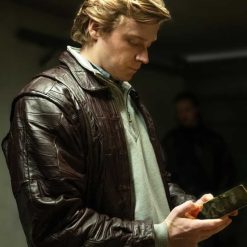 The Gold 2023 Jack Lowden Brown Leather Jacket