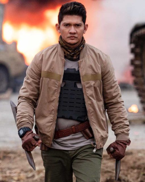 The Expend4bles 2023 Iko Uwais Brown Bomber Jacket