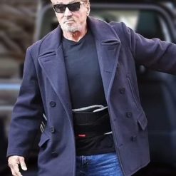 The Expendables 4 Sylvester Stallone Blue Wool Coat 1