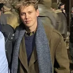 Austin Butler Masters Of The Air Maj. Gale ‘Buck’ Cleven Trench Coat
