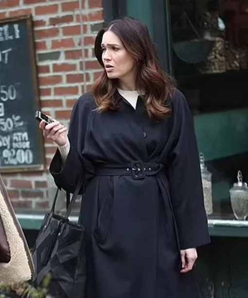 Dr. Death Mandy Moore Black Trench Coat