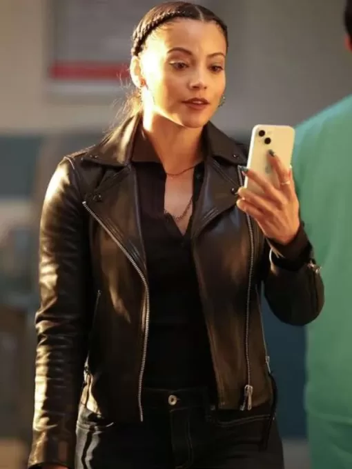 Gabrielle Walsh Found Lacey Leather Jacket