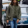 Bob Marley: One Love Kingsley Ben-Adir Grey Cotton Jacket