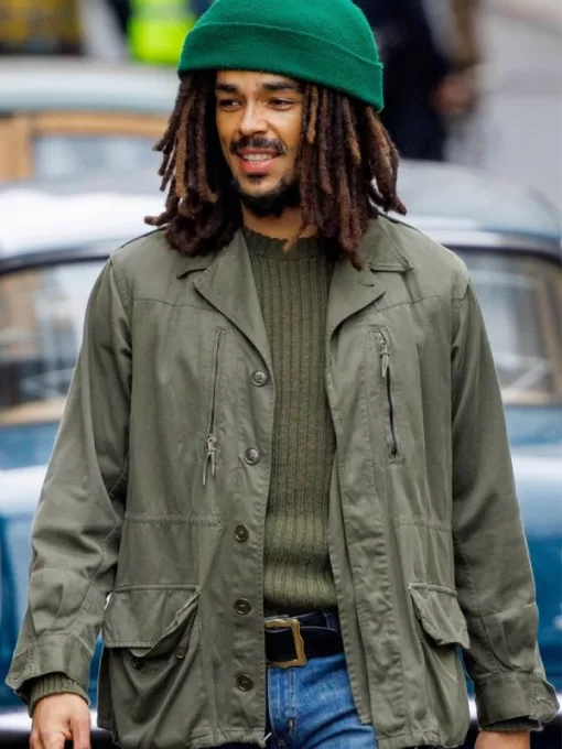 Bob Marley: One Love 2024 Kingsley Ben-Adir Grey Jacket