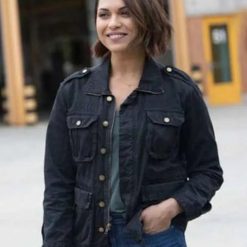 Chicago Fire Monica Raymund Black Jacket for Women