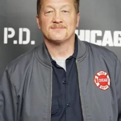 Christian Stolte Chicago Fire Randall Mouch McHolland Bomber Jacket for men