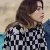 Clara Mcgregor Bleeding Love Checkered Sweatshirt for women