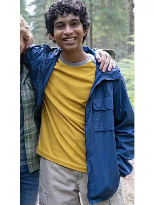 Grover Underwood Percy Jackson and the Olympians Blue Jacket for men