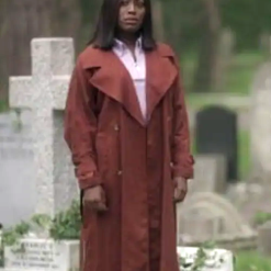 Maggie Knight Sanctuary A Witches Tale Maroon Coat
