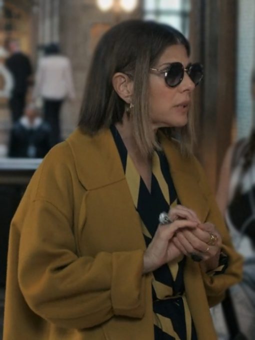 Marisa Tomei Upgraded Yellow Coat For Women