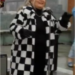 Girls5eva Paula Pell Checkered Coat