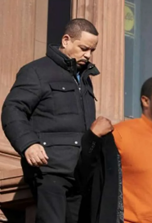 Ice-T Law & Order Special Odafin Tutuola Black Jacket