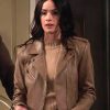 Julia Mariano Extended Family Abigail Spencer Leather Jacket