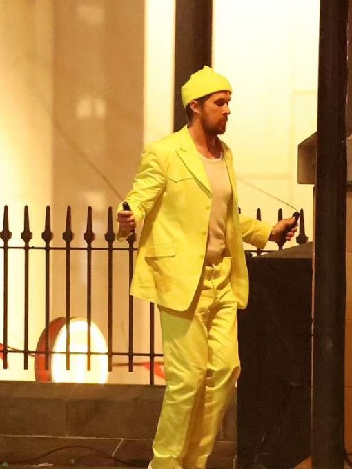 Ryan Gosling The Fall Guy Yellow Suit For Men