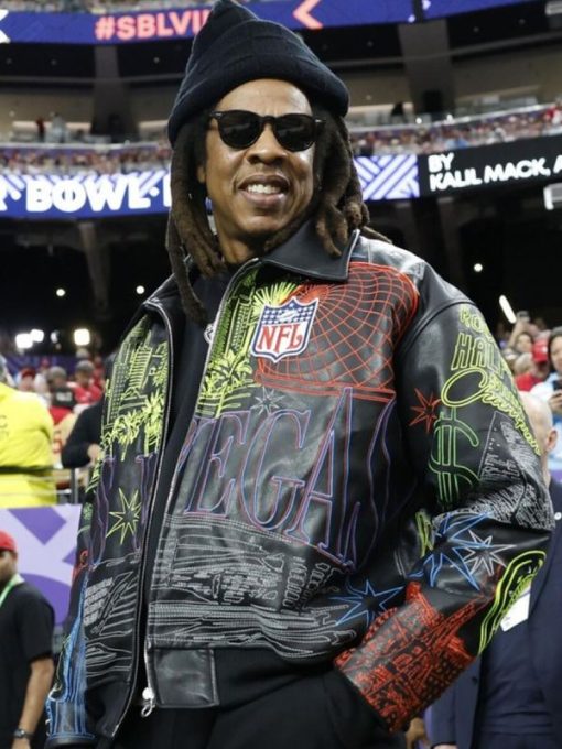 Super Bowl Jay-Z Las Vegas Leather Jacket