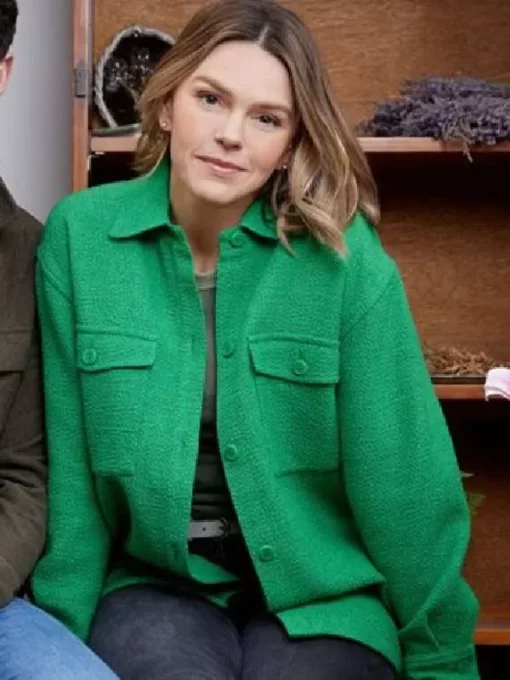 An Easter Bloom Aimee Teegarden Green Jacket