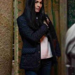 Elodie Yung The Cleaning Lady Thony Quilted Jacket