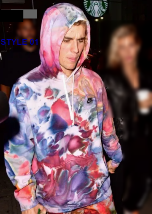 Justin Bieber Tie Dye Hoodie