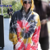 Justin Bieber Tie Dye Multicolor Hoodie