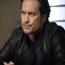 Oliver Hudson The Cleaning Lady Garrett Leather Jacket
